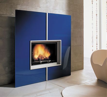 Камин SQUARE blue
